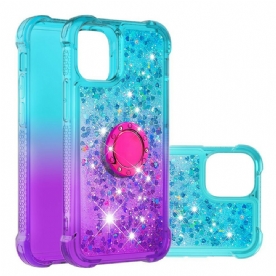 Hoesje voor iPhone 13 Pailletten Ring-steun