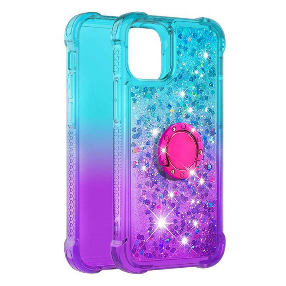 Hoesje voor iPhone 13 Pailletten Ring-steun