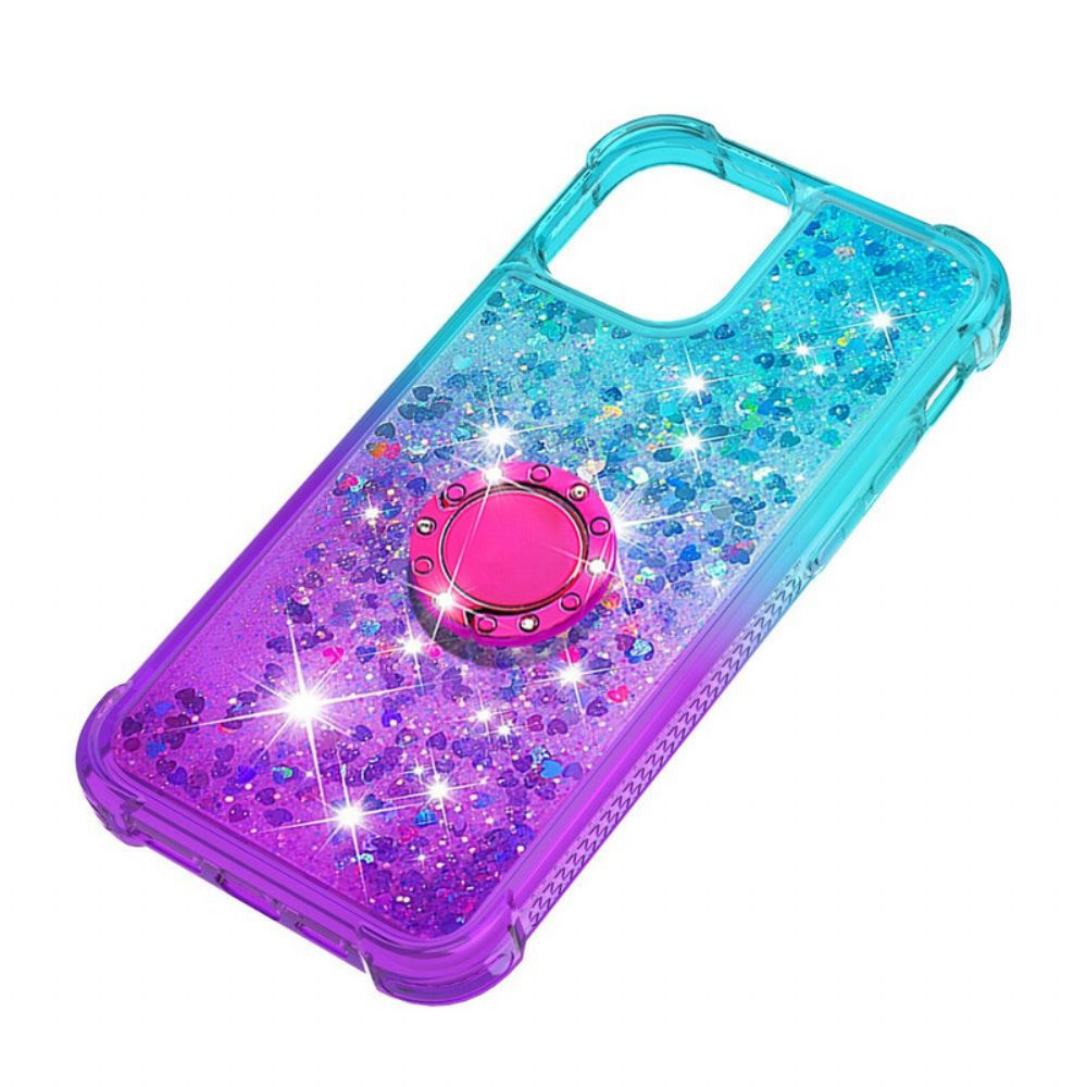 Hoesje voor iPhone 13 Pailletten Ring-steun