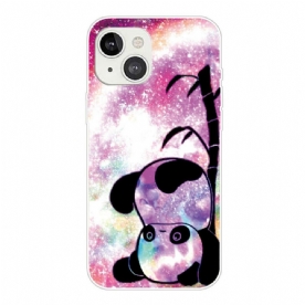 Hoesje voor iPhone 13 Panda En Bamboe