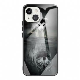 Hoesje voor iPhone 13 Puppy Dream Gehard Glas