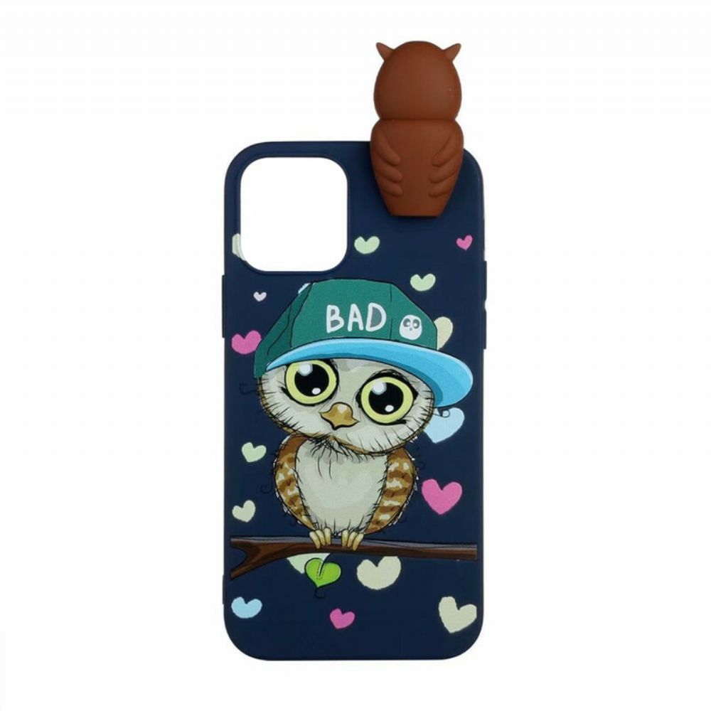 Hoesje voor iPhone 13 Slechte Uil 3d