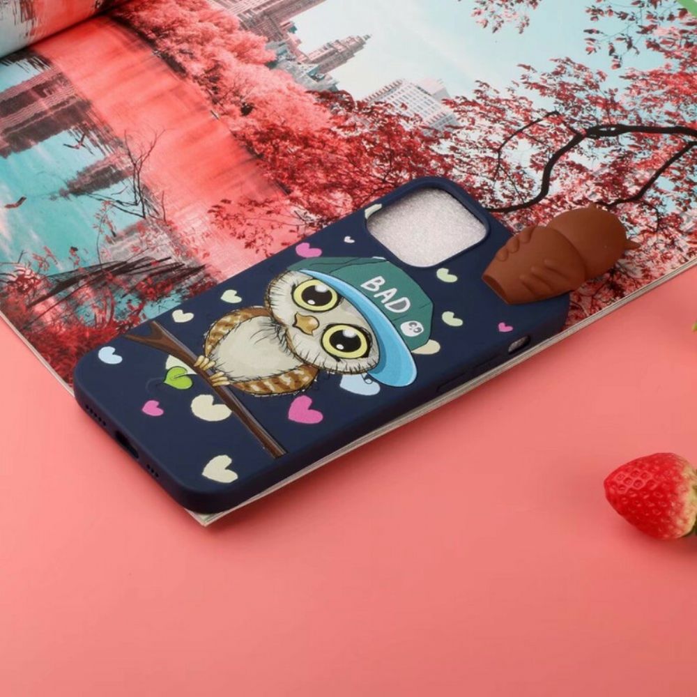 Hoesje voor iPhone 13 Slechte Uil 3d