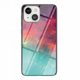 Hoesje voor iPhone 13 Sterrenhemel Gehard Glas