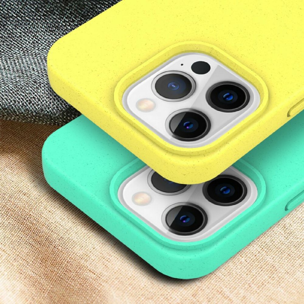 Hoesje voor iPhone 13 Tarwe Stro Ontwerp