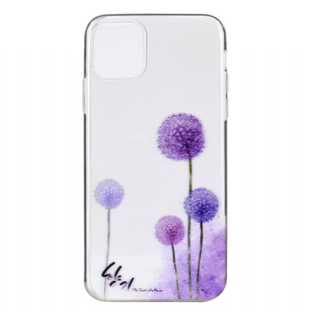 Hoesje voor iPhone 13 Transparante Kleurrijke Paardebloemen