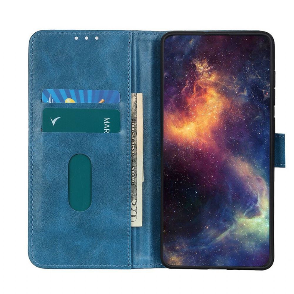 Leren Hoesje voor iPhone 13 Driekleurig Vintage Leereffect