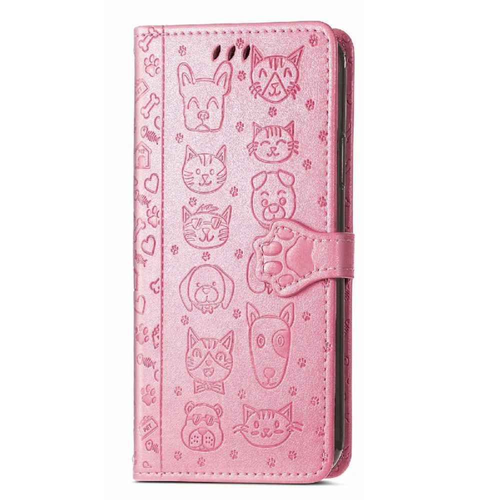 Leren Hoesje voor iPhone 13 Geanimeerde Dieren