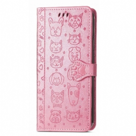 Leren Hoesje voor iPhone 13 Geanimeerde Dieren