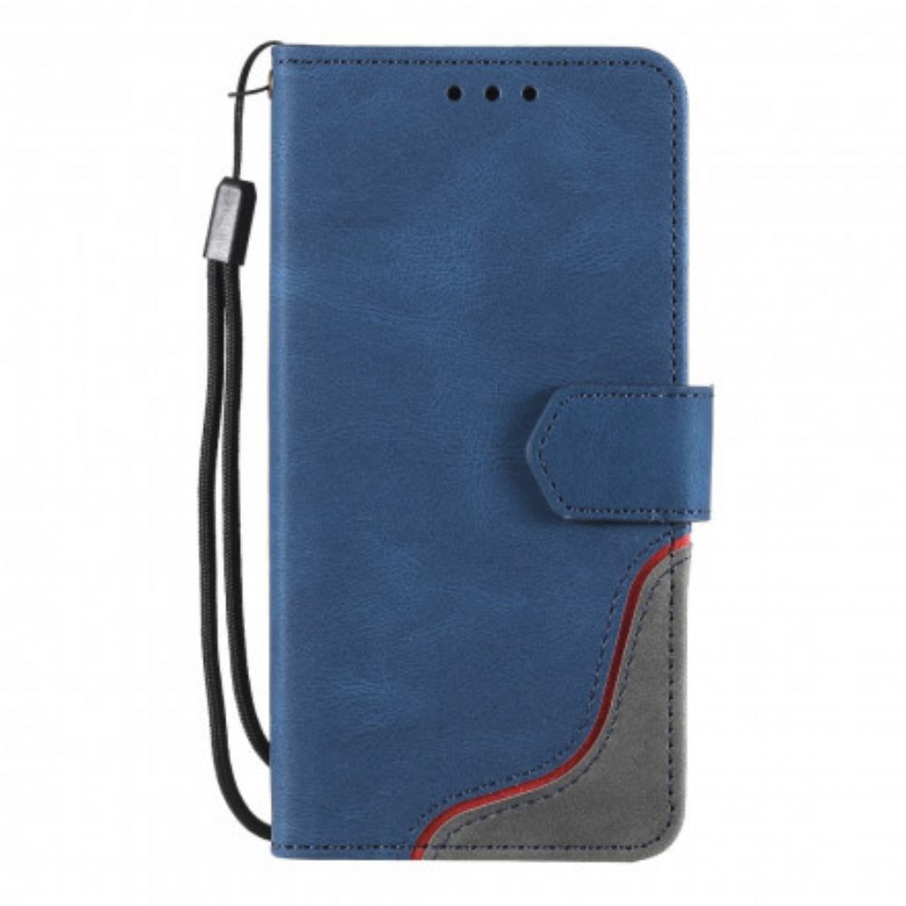 Leren Hoesje voor iPhone 13 Huidgevoelgolf