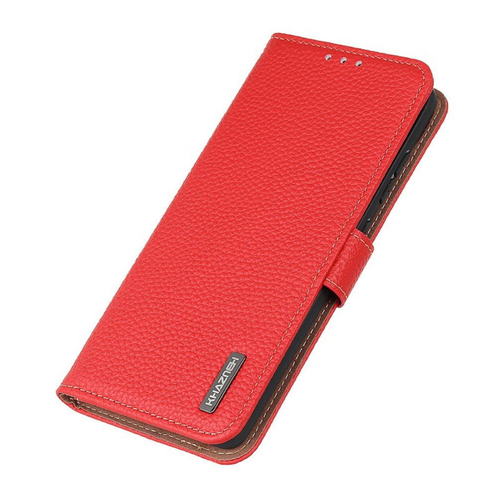 Leren Hoesje voor iPhone 13 Litchi Khazneh Leer