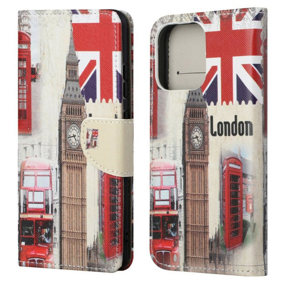 Leren Hoesje voor iPhone 13 Londenleven