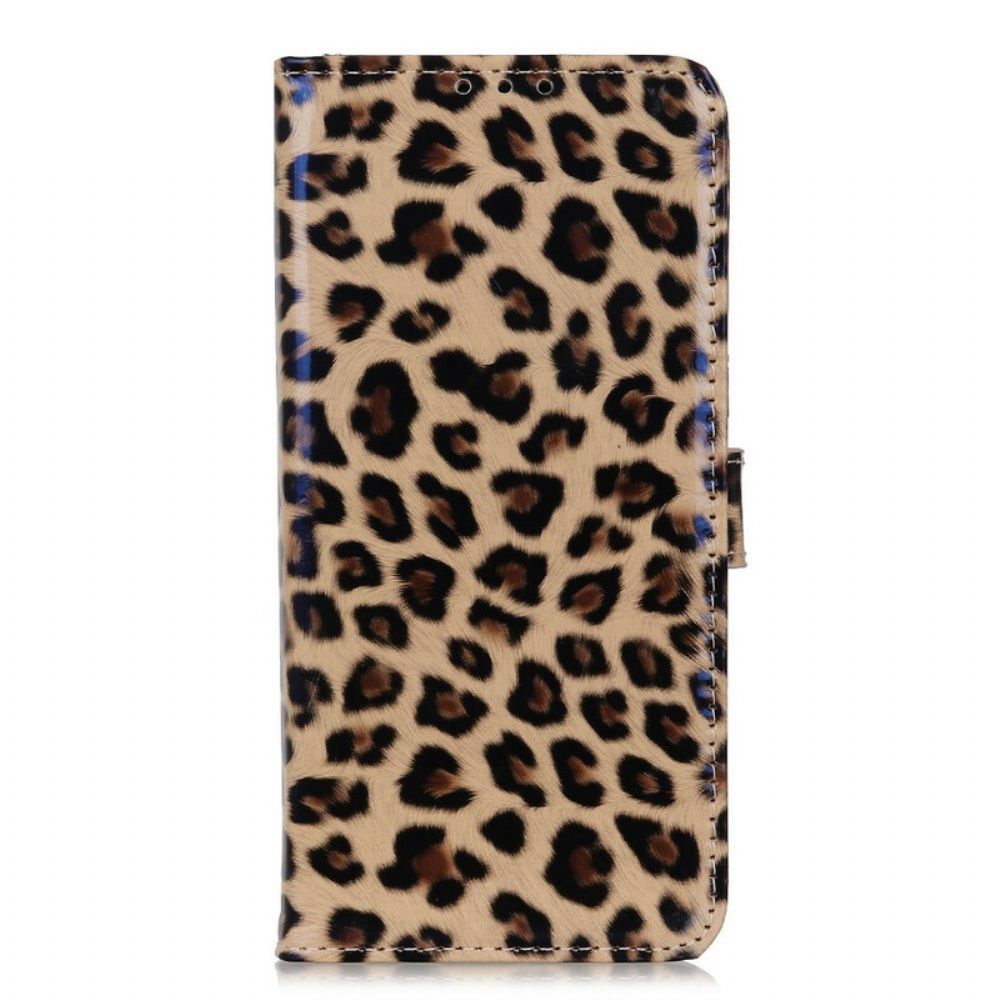 Leren Hoesje voor iPhone 13 Luipaard