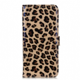 Leren Hoesje voor iPhone 13 Luipaard