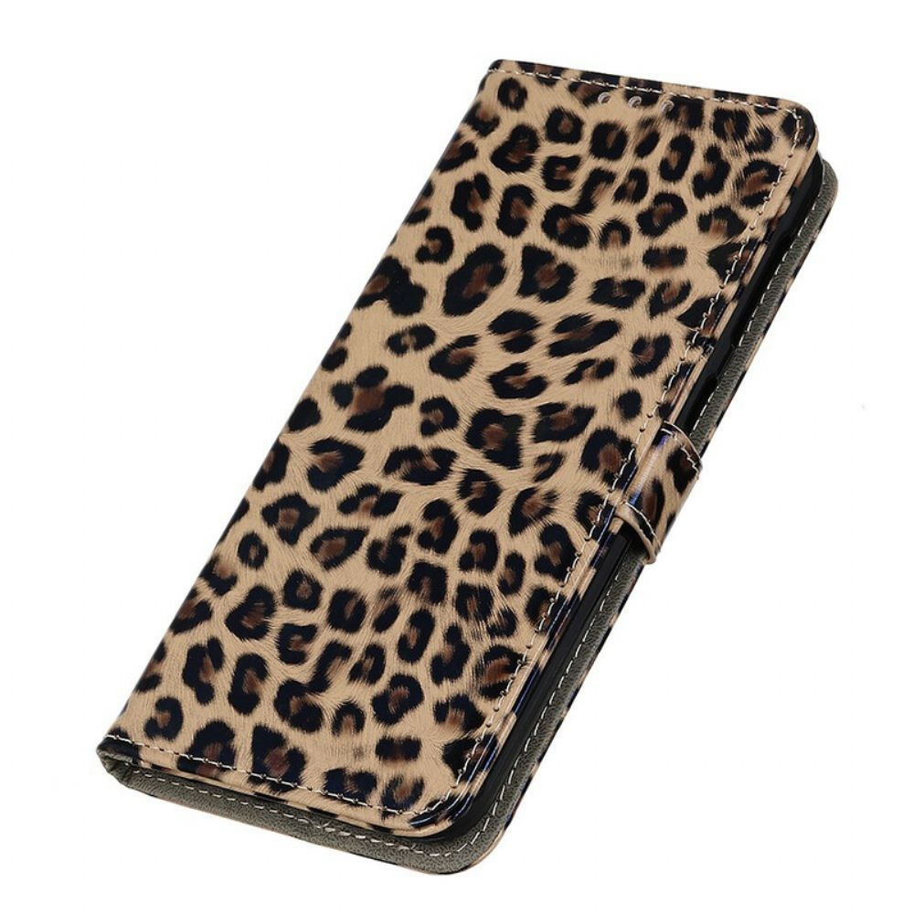 Leren Hoesje voor iPhone 13 Luipaard