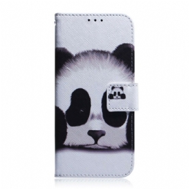 Leren Hoesje voor iPhone 13 Pandagezicht