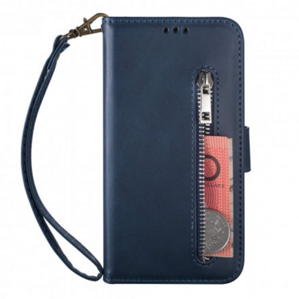 Leren Hoesje voor iPhone 13 Portemonnee Met Lanyard