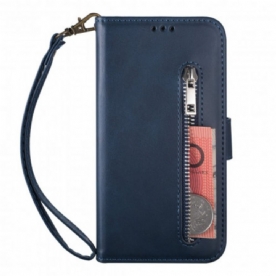 Leren Hoesje voor iPhone 13 Portemonnee Met Lanyard