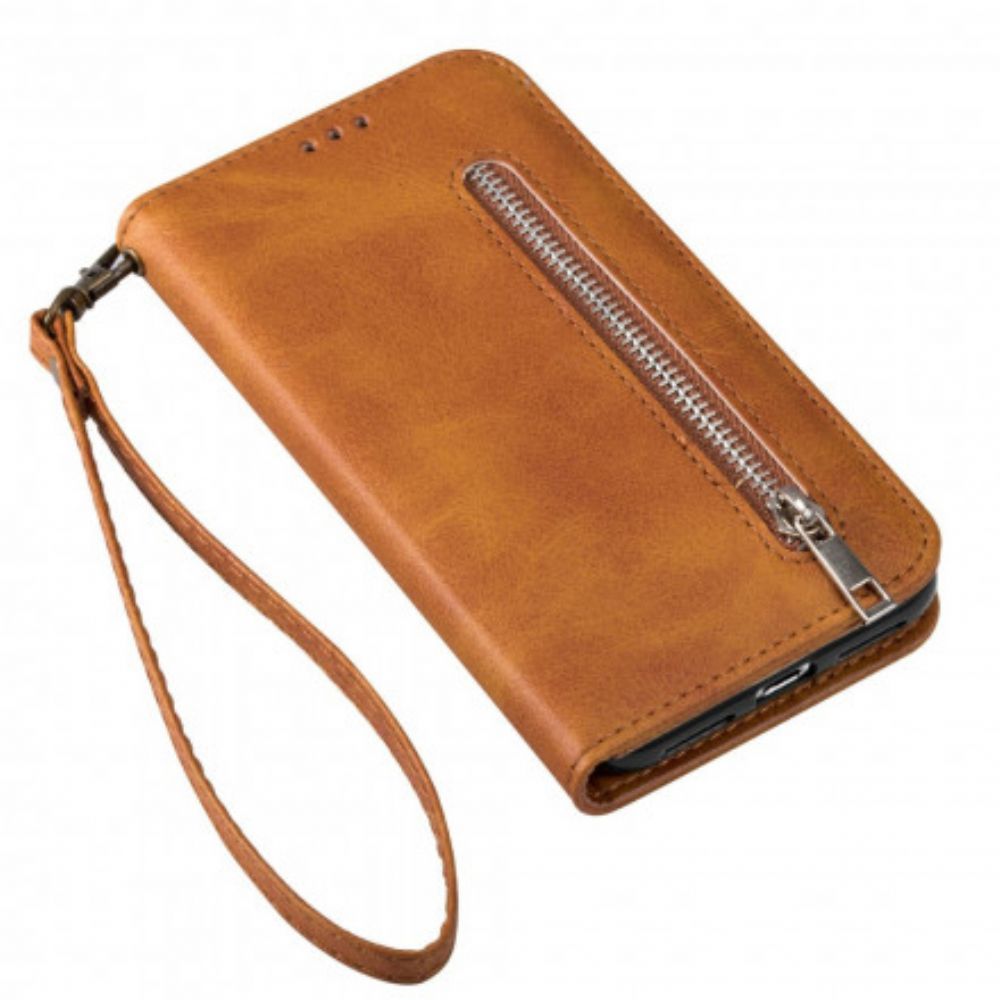 Leren Hoesje voor iPhone 13 Portemonnee Met Lanyard