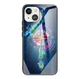 Telefoonhoesje voor iPhone 13 Gehard Glas Kompasroos