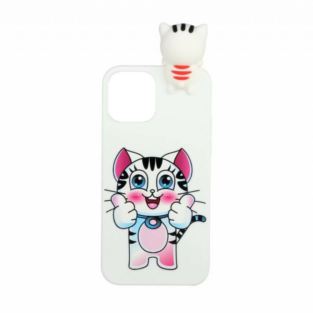 Telefoonhoesje voor iPhone 13 Leuke Kat 3d