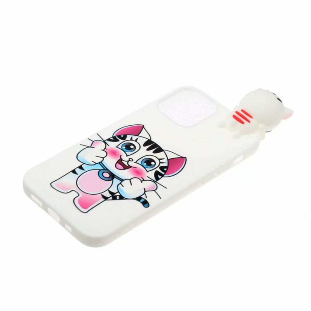 Telefoonhoesje voor iPhone 13 Leuke Kat 3d