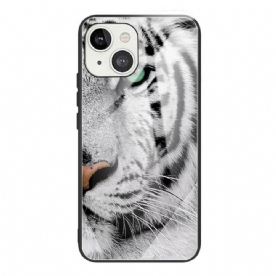 Telefoonhoesje voor iPhone 13 Tijger Gehard Glas