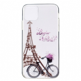 Telefoonhoesje voor iPhone 13 Transparante Bonjour Parijs