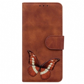 Flip Case Leren Oppo Reno 12f 5g Vlinder