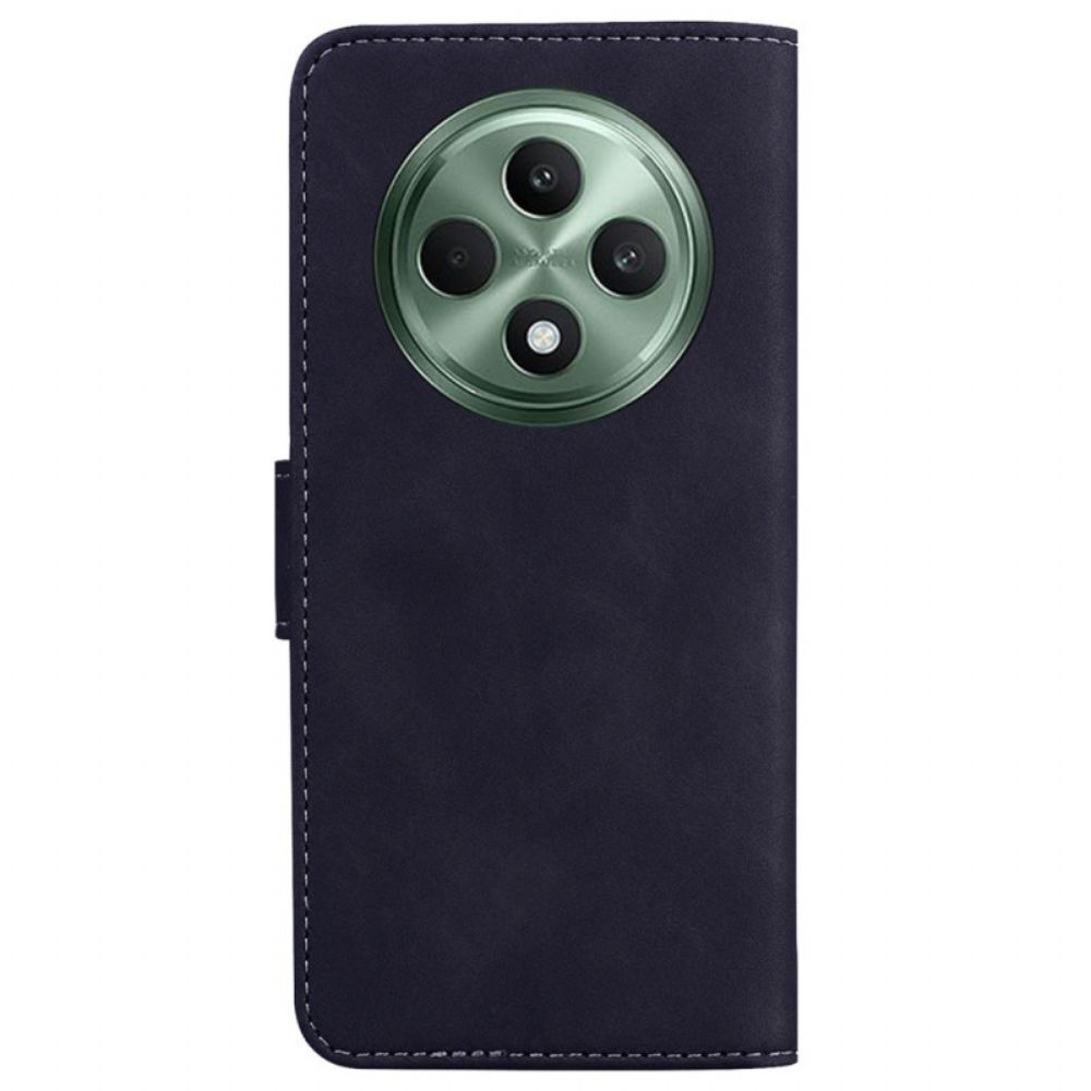 Flip Case Leren Oppo Reno 12f 5g Vlinder