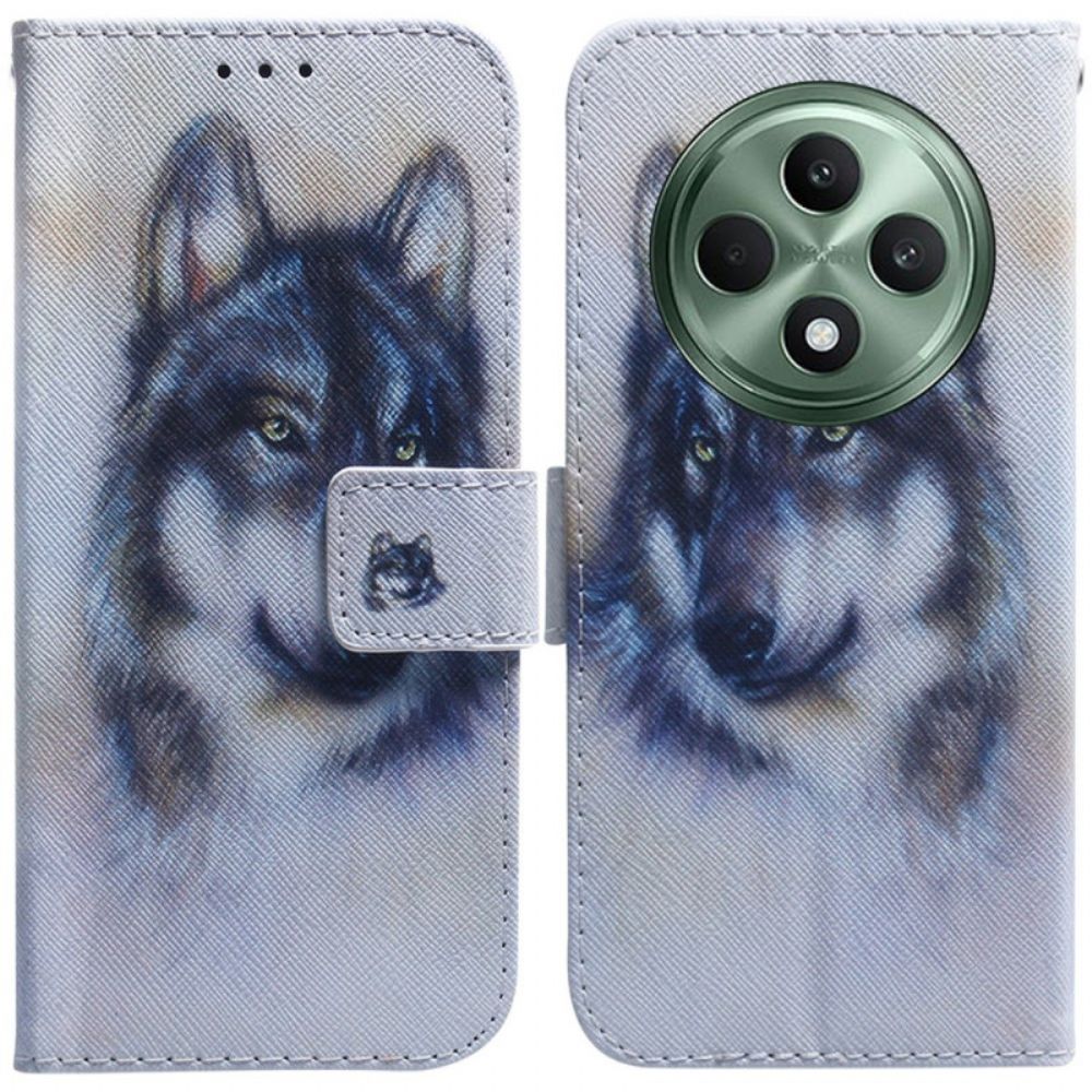 Folio-hoesje Oppo Reno 12f 5g Aquarelhond