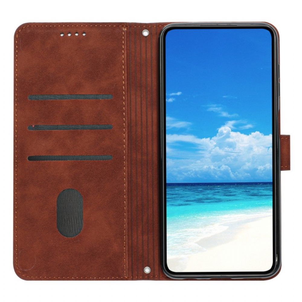 Folio-hoesje Oppo Reno 12f 5g Telefoonhoesje Glimlach