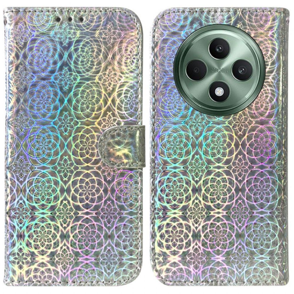 Leren Hoesje Oppo Reno 12f 5g Discostijl Bescherming Hoesje