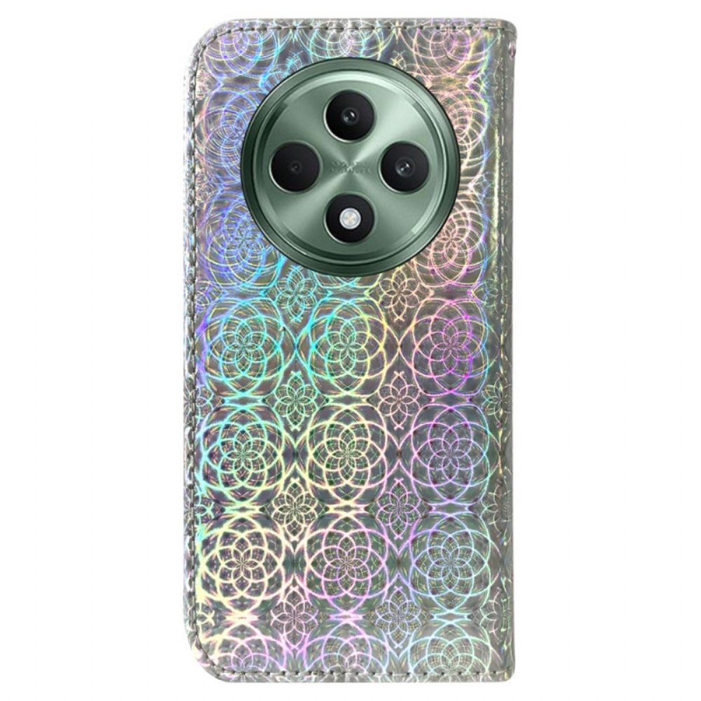 Leren Hoesje Oppo Reno 12f 5g Discostijl Bescherming Hoesje