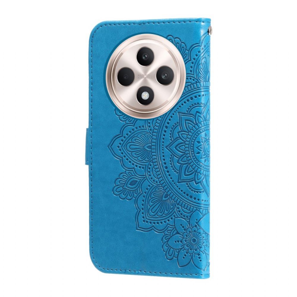 Leren Hoesje Oppo Reno 12f 5g Mandala-print Bescherming Hoesje