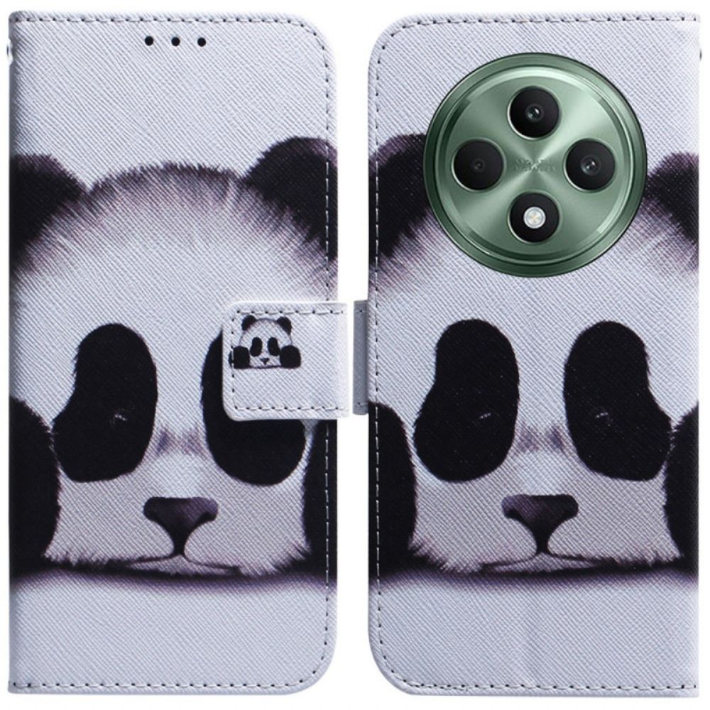 Leren Hoesje Voor Oppo Reno 12f 5g Panda