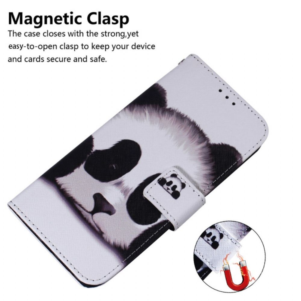 Leren Hoesje Voor Oppo Reno 12f 5g Panda