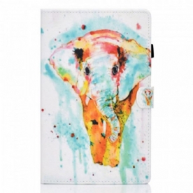 Folio-hoesje voor Samsung Galaxy Tab A8 (2021) Aquarel Olifant