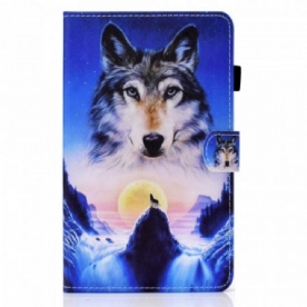 Folio-hoesje voor Samsung Galaxy Tab A8 (2021) Berg Wolf