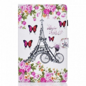 Folio-hoesje voor Samsung Galaxy Tab A8 (2021) Eiffeltoren Fiets