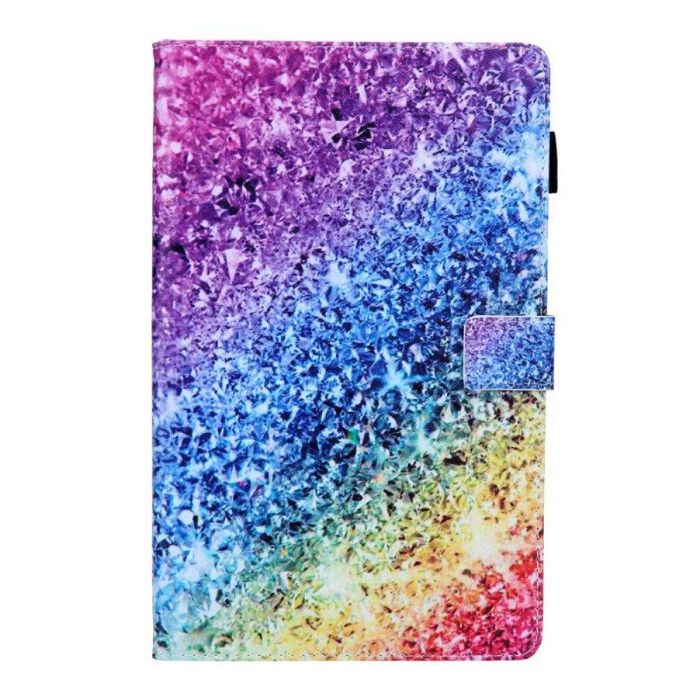 Folio-hoesje voor Samsung Galaxy Tab A8 (2021) Glanzende Pailletten