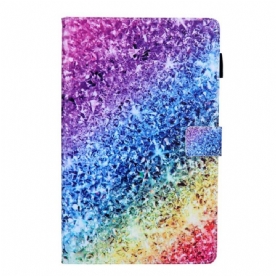 Folio-hoesje voor Samsung Galaxy Tab A8 (2021) Glanzende Pailletten