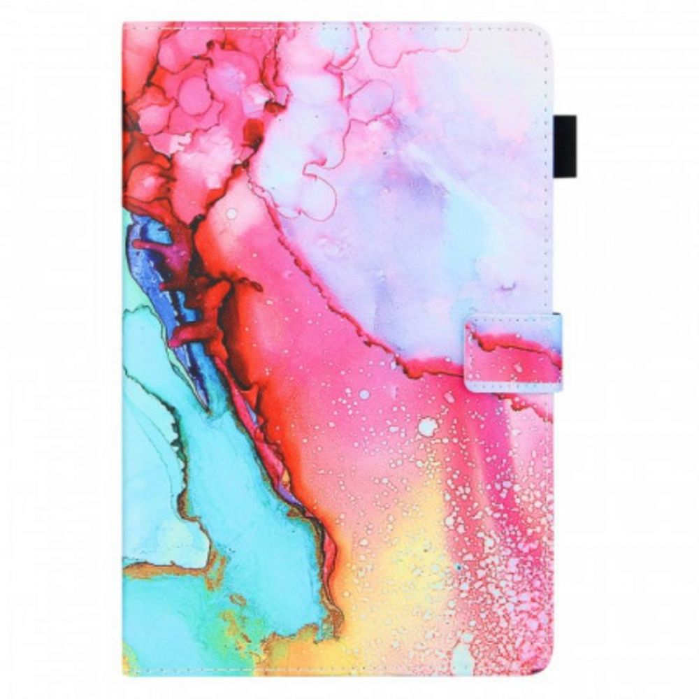 Folio-hoesje voor Samsung Galaxy Tab A8 (2021) Marmeren Stijl