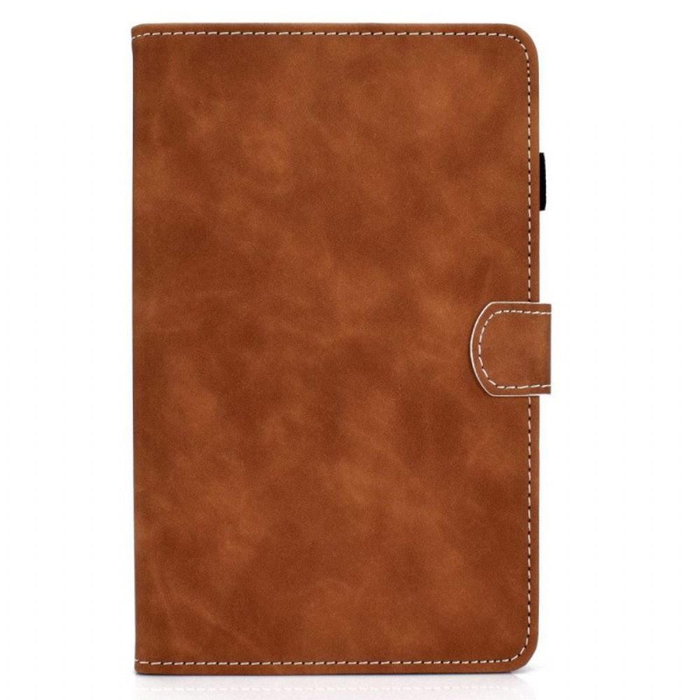 Folio-hoesje voor Samsung Galaxy Tab A8 (2021) Vintage Design Leereffect