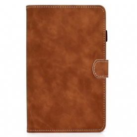 Folio-hoesje voor Samsung Galaxy Tab A8 (2021) Vintage Design Leereffect