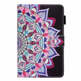 Leren Hoesje voor Samsung Galaxy Tab A8 (2021) Grafische Mandala