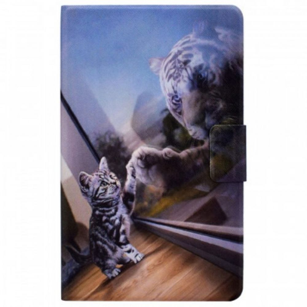 Leren Hoesje voor Samsung Galaxy Tab A8 (2021) Kittens Droom