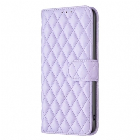 Flip Case voor iPhone 15 Plus Gewatteerd