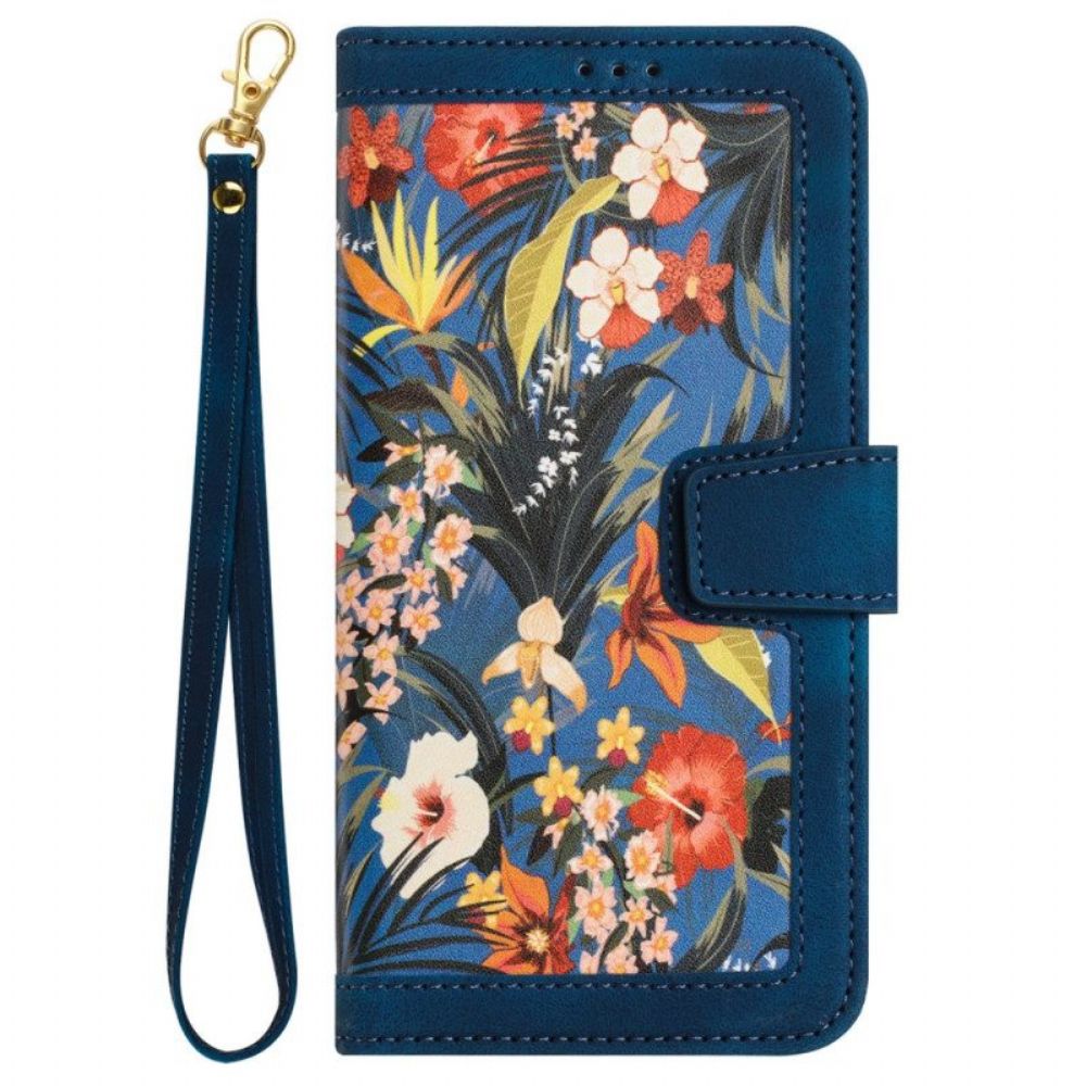 Flip Case voor iPhone 15 Plus Luxe Bloemen