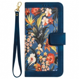 Flip Case voor iPhone 15 Plus Luxe Bloemen